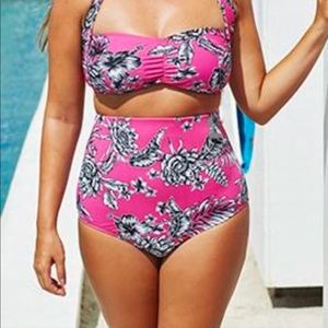 high waisted bikini size 16